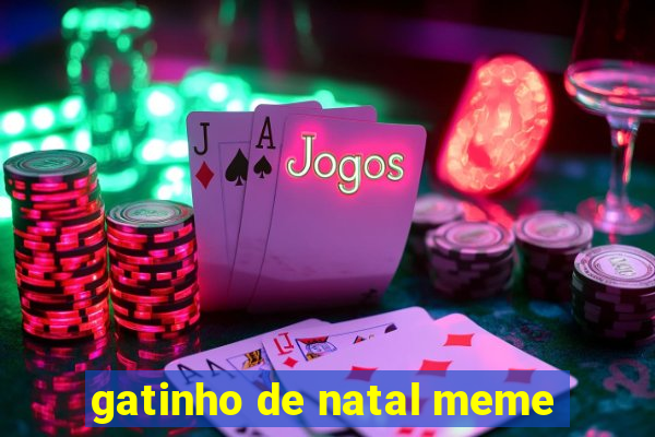 gatinho de natal meme